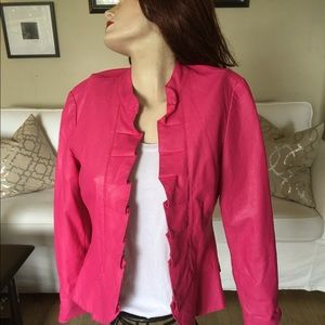 Hot Pink Authentic Leather Women’s M Jacket